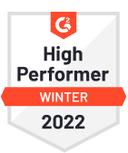 g2 high performer winter 2022 medal